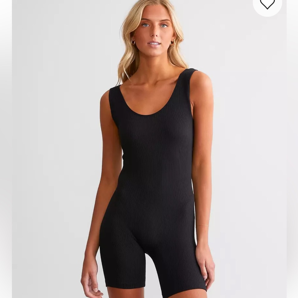 Seamless ribbed romper - Picture 2 of 5